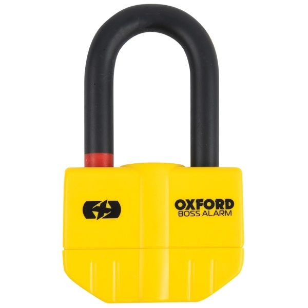 Antifurt Blocator Disc Frana Cu Alarma Moto Oxford Boss Alarm 14mm Disc Lock Metal Galben OF3